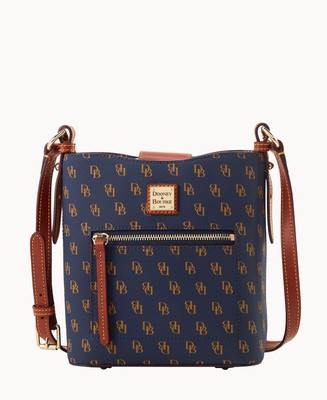 Brand New Dooney & Bourke NAVY Gretta Small Ridley MSRP $298 Fast Shipping!