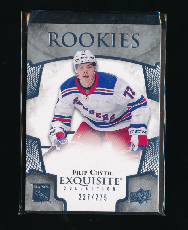 Filip Chytil 2017-18 Exquisite Collection Rookies Rc #/275 *new York Rangers*