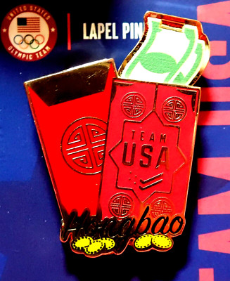 OFFICIAL TEAM USA MONEY & TICKETS 2022 BEIJING OLYMPIC GAMES PIN ON CARD 2024