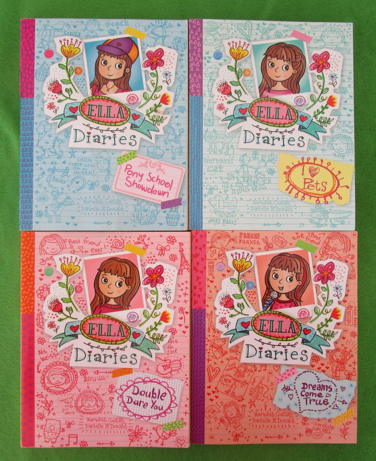 LOT 4 PB ELLA DIARIES BY MEREDITH COSTAIN - 1ST AMER EDS
