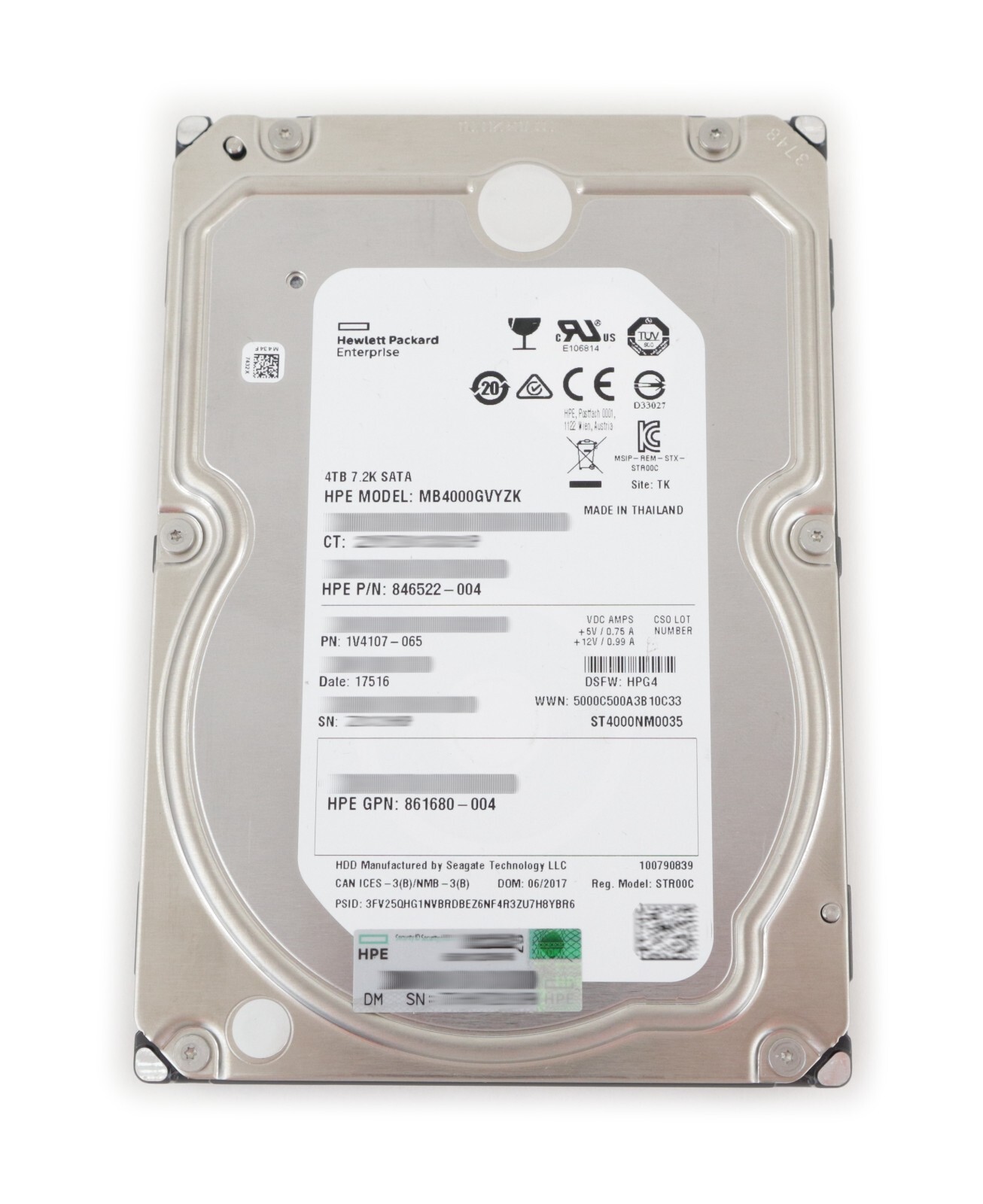 ④Seagate ST4000VX000 4TB 2 台セット 合計8TB Seagate Surveillance ST4000VX000 4TB 512e SATA HDD