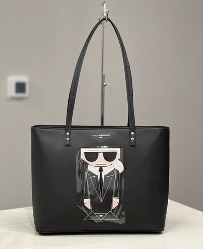 Karl Lagerfeld Paris Maybelle Medium Open Tote Black | eBay