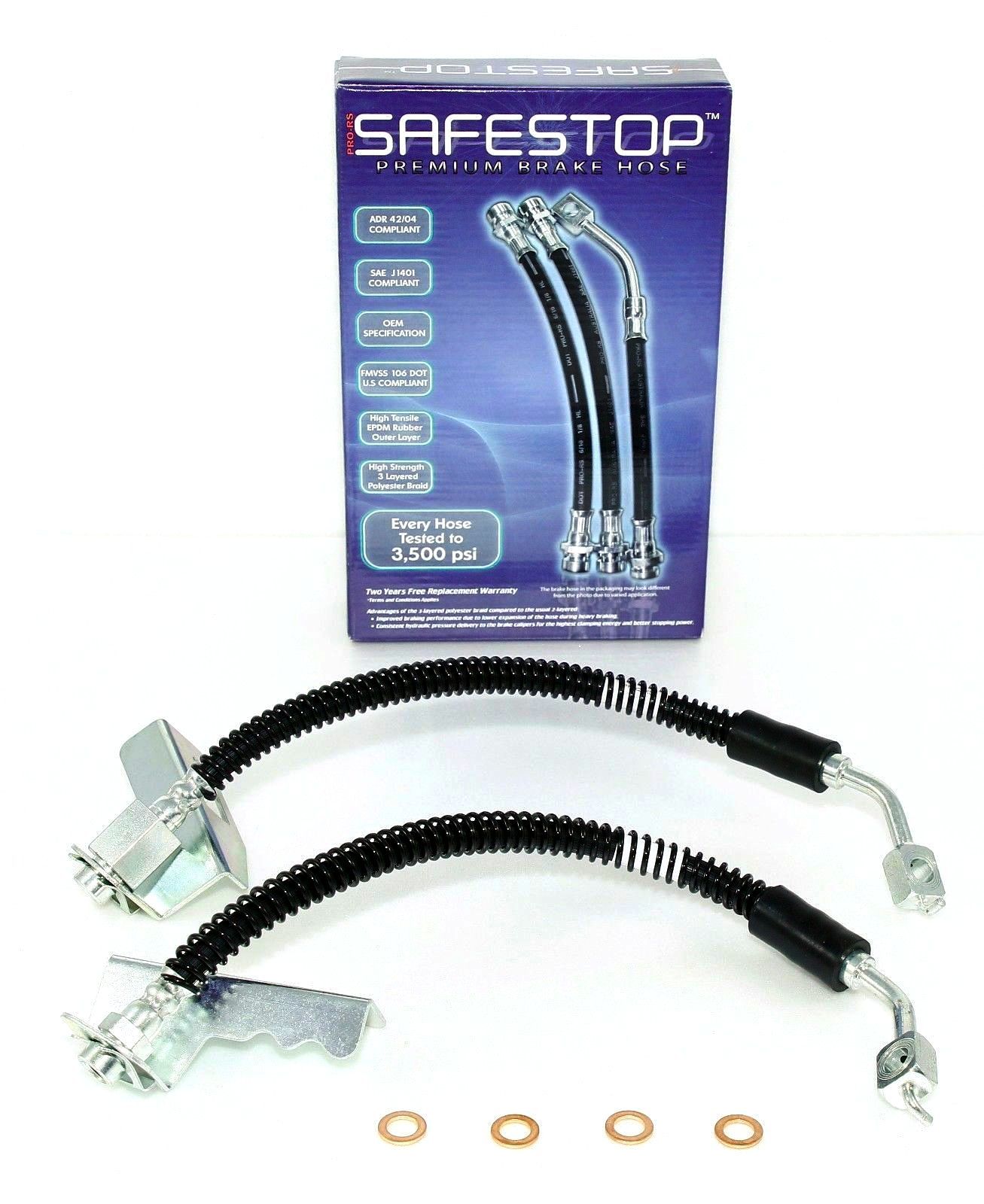 Ford Falcon BA Wagon/Ute REAR LH & RH brake hoses SAFESTOP Low