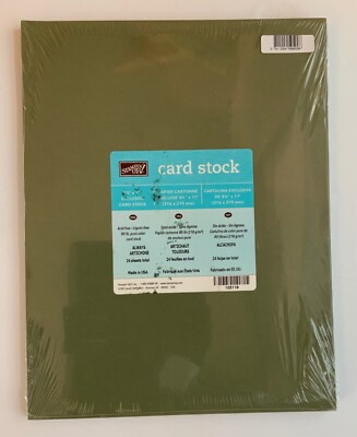 Stampin Up Paper CARDSTOCK 8.5 x 11 NEW SEALED 24 sheets PICK COLOR