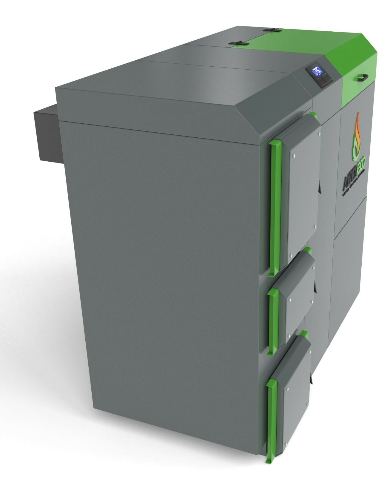 Hackschnitzelheizung Eco 22 kW Hackgut und Pellets