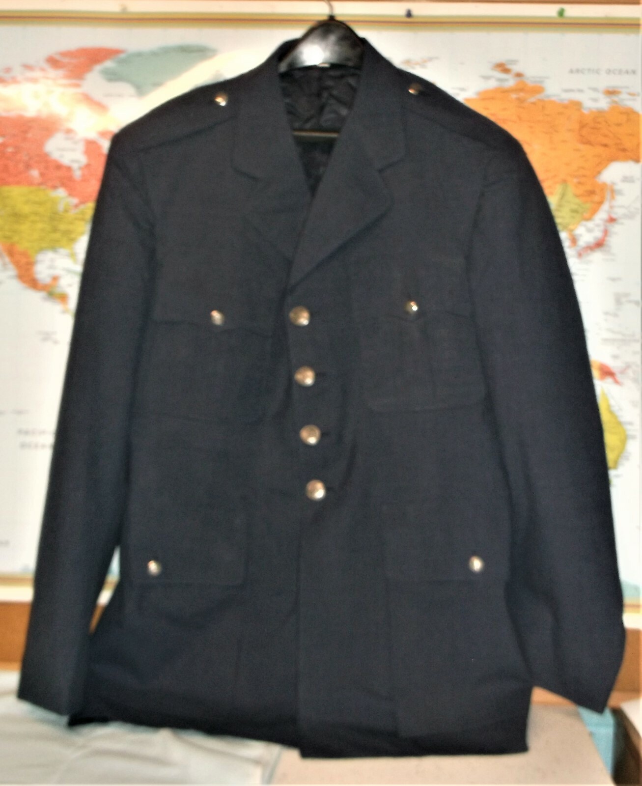 USAF Air Force Men's Vintage 84 shade Class A Dress Uniform Jacket Coat size 44L