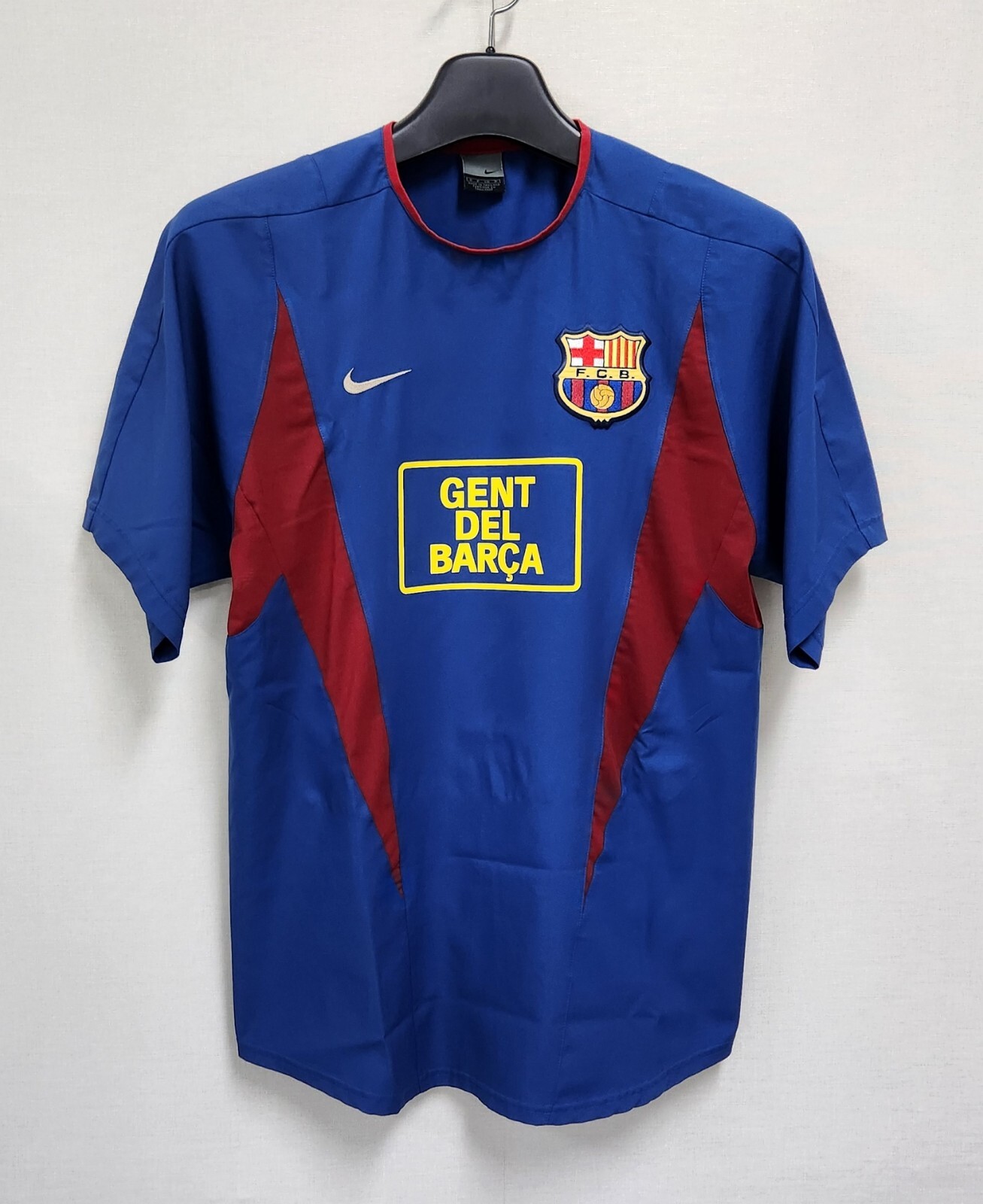 ウェア 2002-03 FC BARCELONA NIKE GAME SHIRTS FC FC Barcelona 2002 - 2003 Home football shirt jersey camiseta