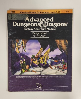 EX1 Dungeonland Gary Gygax Advanced Dungeons and Dragons AD&D