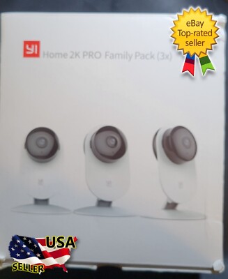 YI Home 2K PRO Family Pack (3x) 3 Security Cameras   Wi-Fi