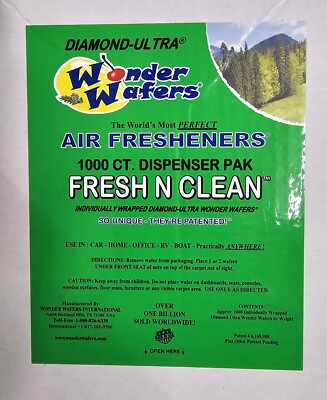 Wonder Wafers INDIVIDUALLY WRAPPED Air Fresheners - 24 Different Scents In Stock