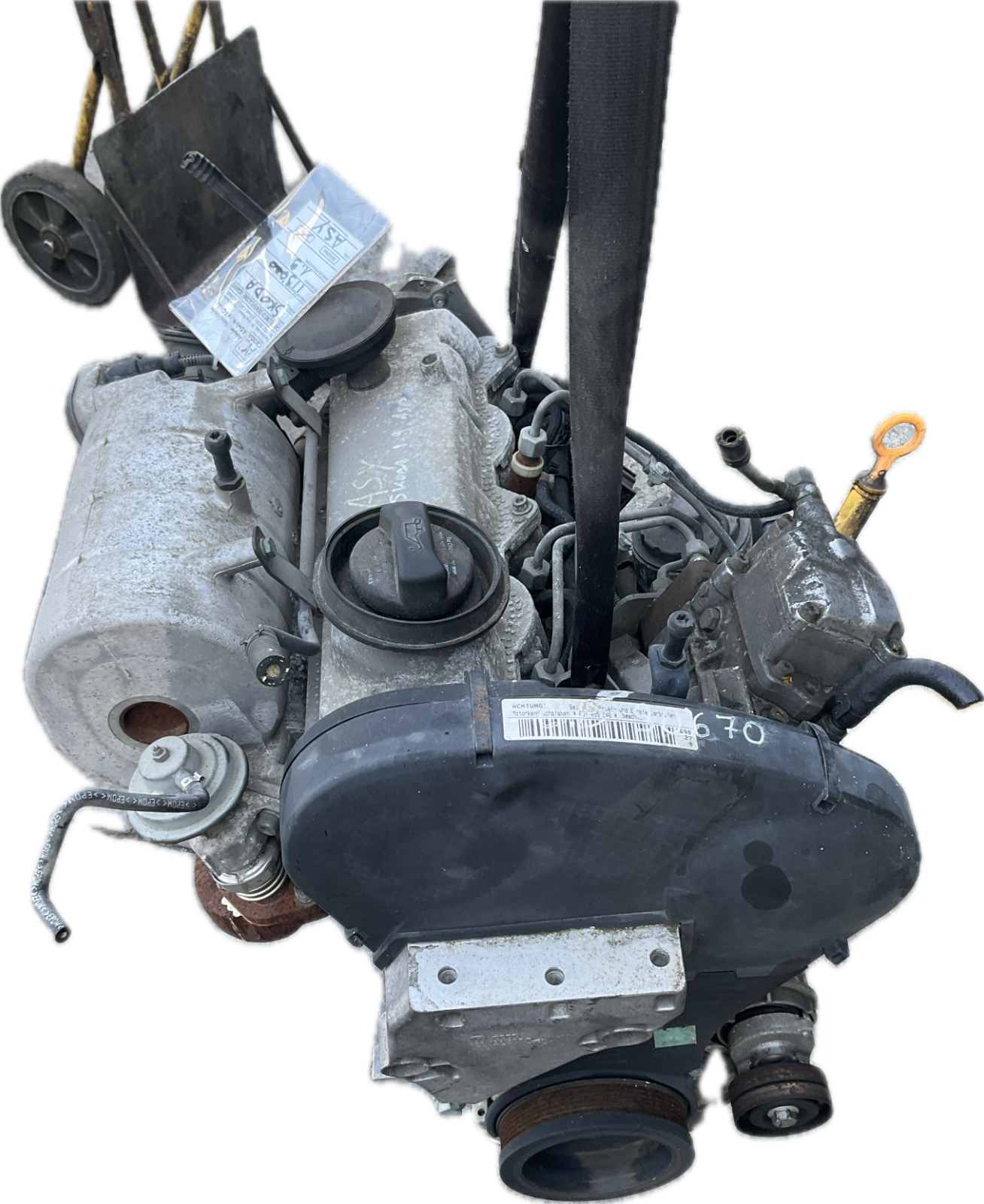 Motore per modello SKODA FABIA 1.9 diesel codice motore: ASY km 119.000km