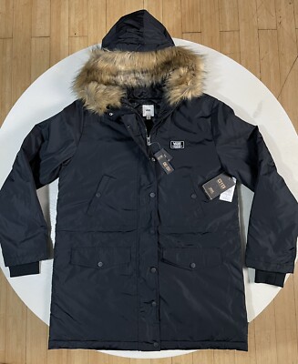 Vans MTE 1 Thermoball Women's Size SMALL Tanner Fur Hood Jacket Parka Coat Black
