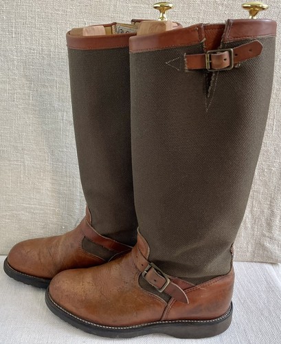 Chippewa 23913 Mens 17” Oro Russet Leather/Vipercloth Snake Boot US 11.5? ($295)
