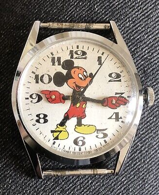 Vintage 1960’s Walt Disney Productions Swiss Made Mickey Mouse Watch (No Strap)