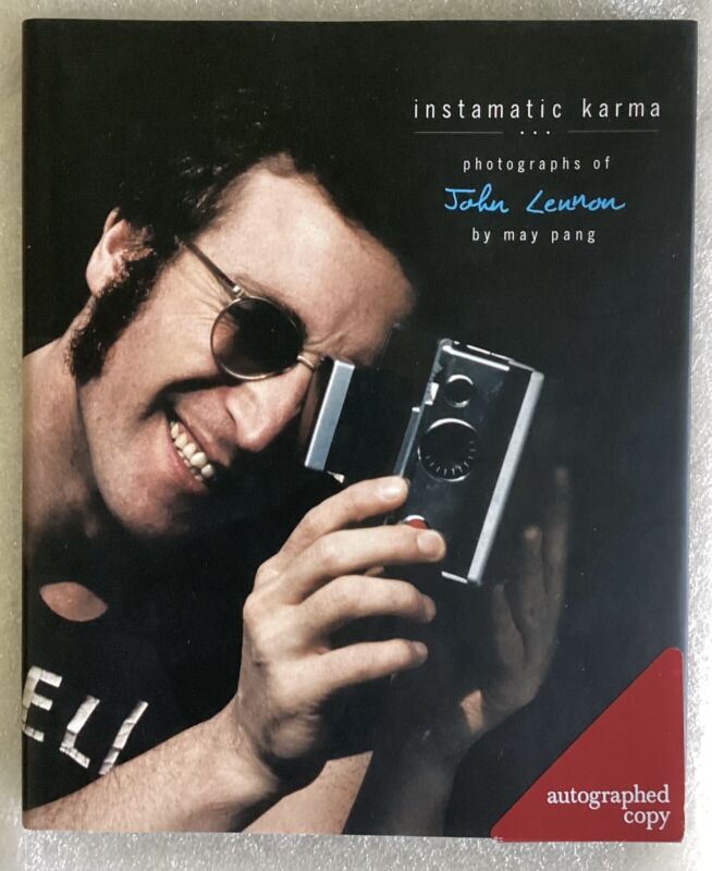 INSTAMATIC KARMA  SIGNED BY MAY PANG FIRST EDT PHOTOGRAPHS OF JOHN LENNON.
