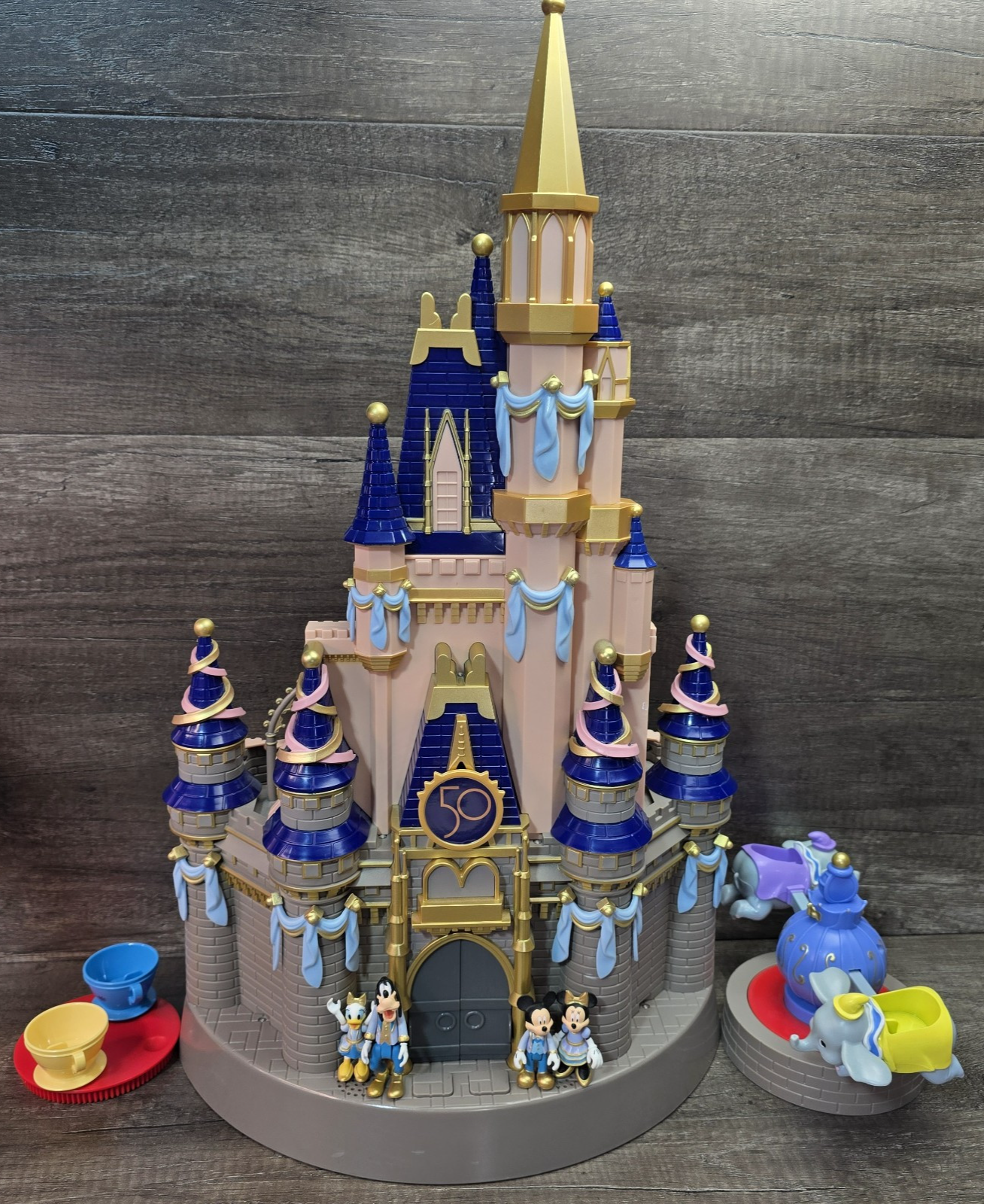 その他 Disney World of English Playset Walt Disney World 50th Anniversary Castle Playset NRFB - We