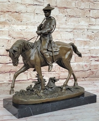 Equestrian Statue in Bronze of Frederick the Great of Prussia by Julues Mene Art