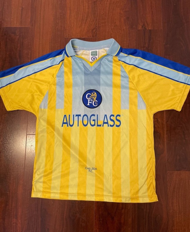 Score Draw Chelsea FC 1996-98 Away Retro Football Shirt | eBay