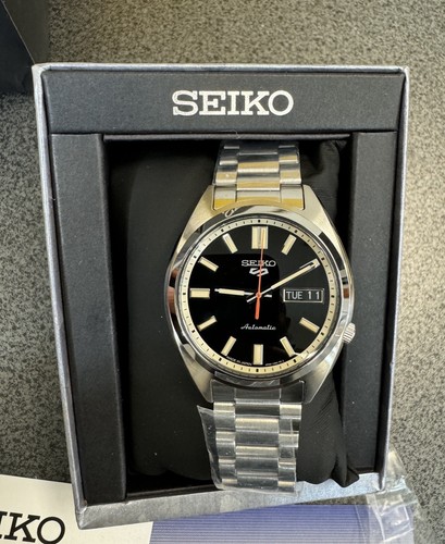 Pre-owned Seiko 5 Sports Automatic Snxs Series Classic Black Dial Watch Srpk89 Japan