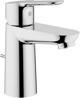 Grohe BauEdge Waschtischarmatur 23328000 chrom, mit Ablaufgarnitur