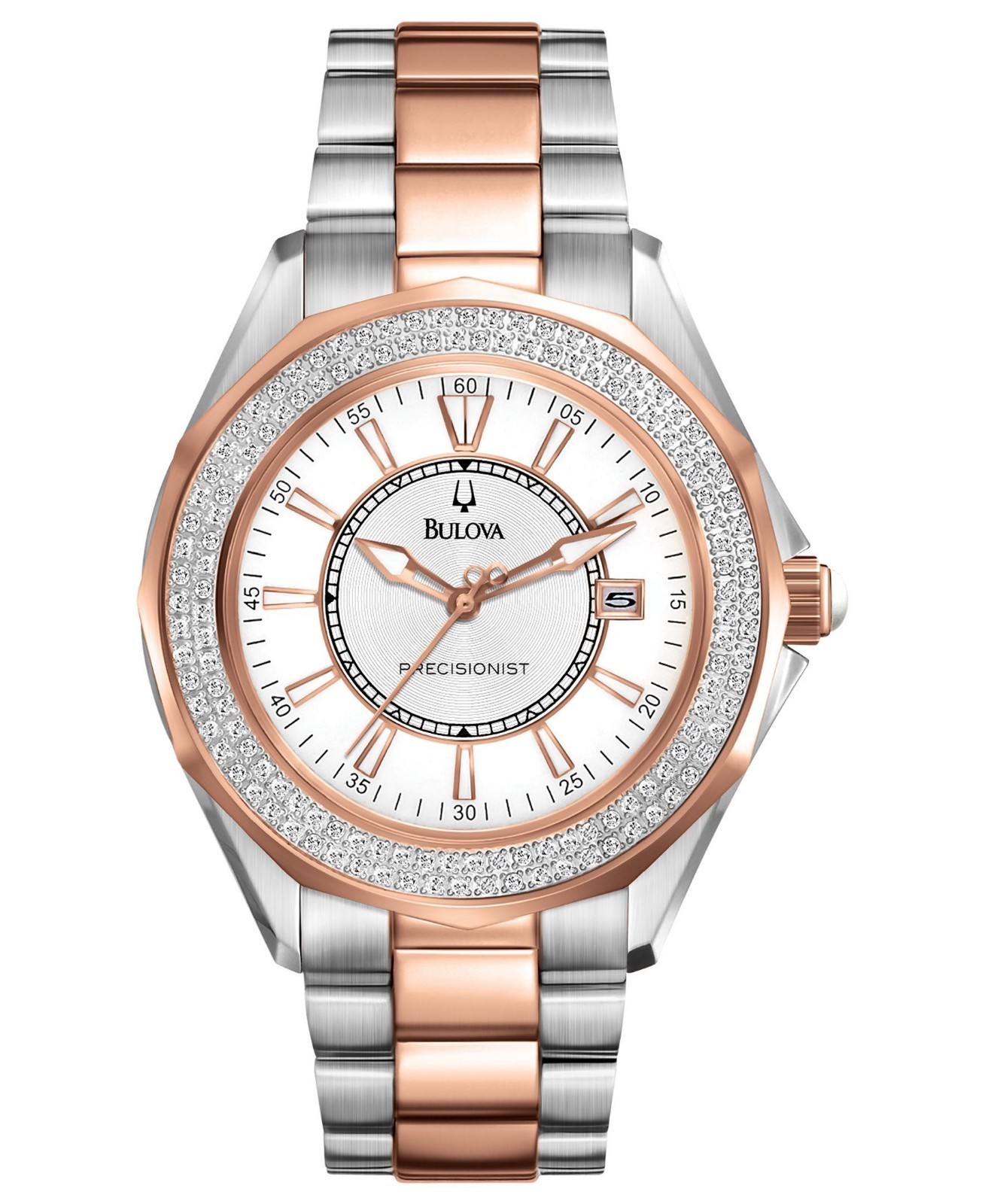 Bulova Women's Precisionist Quartz Calendar Watch 36 MM Bulova Women's Precisionist Quartz Calendar Watch 36 MM