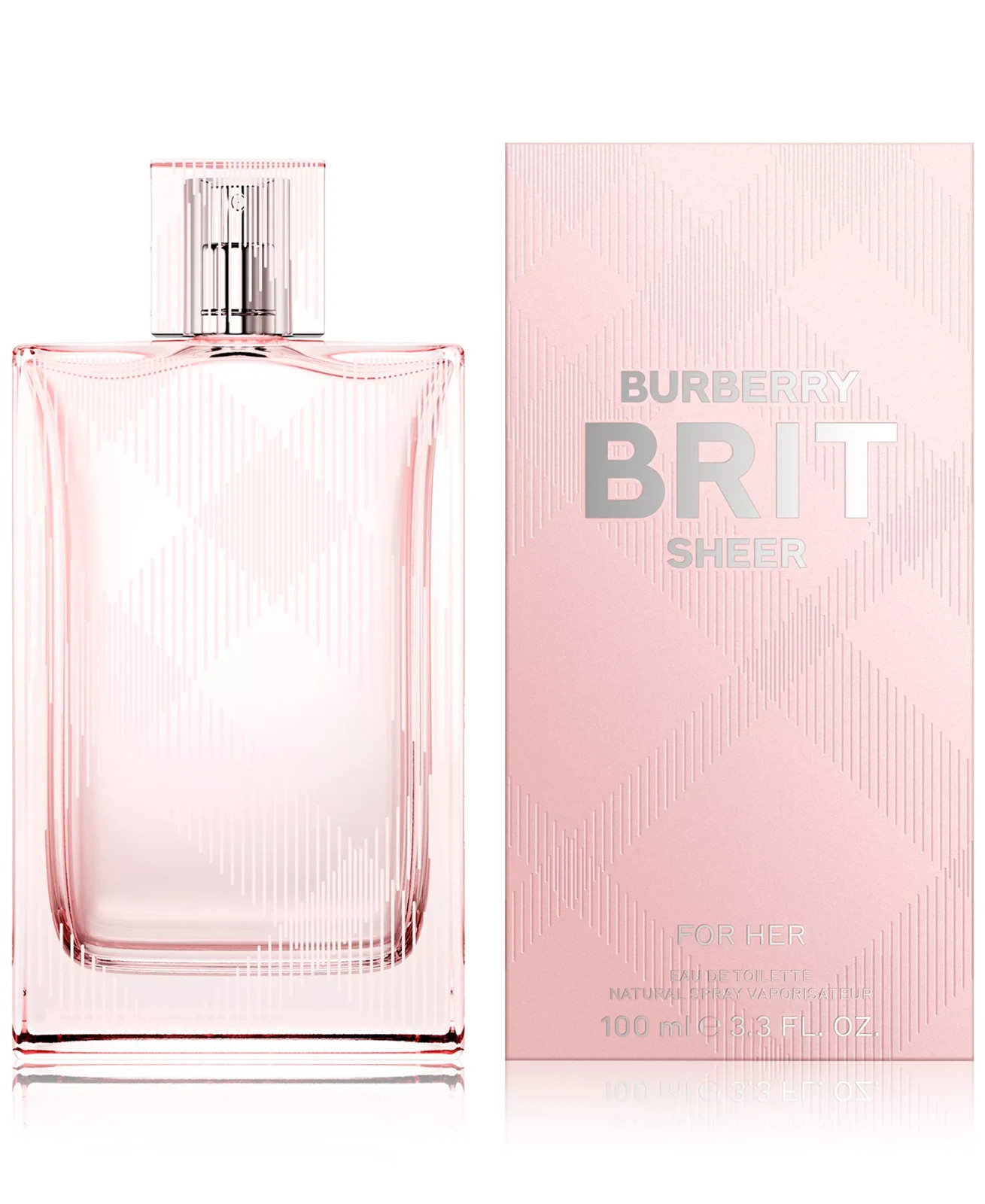 Burberry Brit Sheer by Burberry for Her Eau de Toilette Spray 3.3 oz