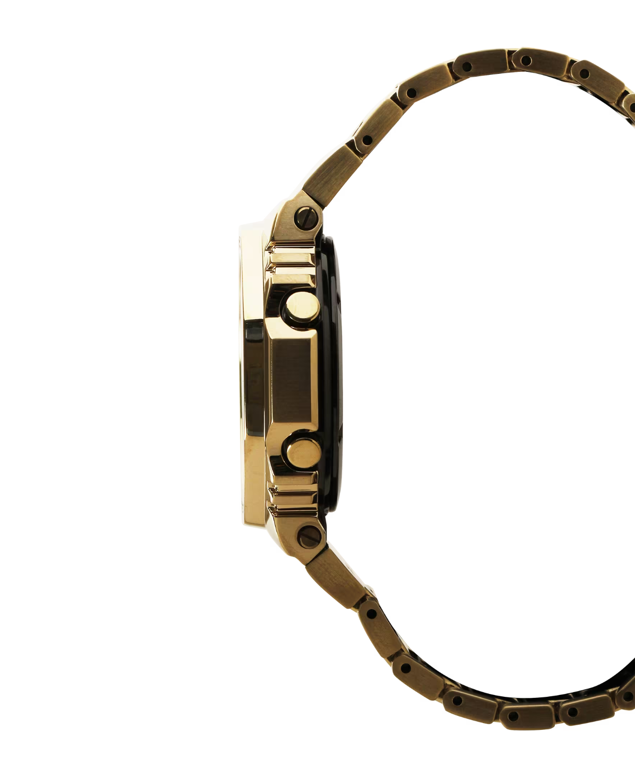 Pre-owned Casio G-shock Analog-digital Metal Gold Ion Plated Men's Watch Gmb2100gd-9a