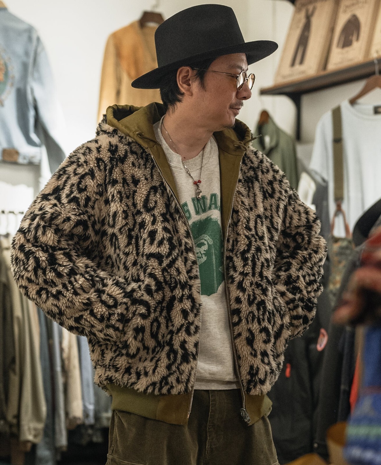 BRONSON MFG. CO. Leopard Print Reversible Deck Jacket B2 | eBay