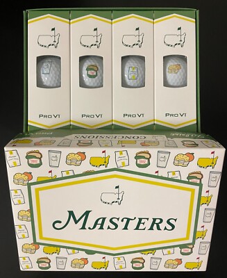 NEW! 2024 Special Edition Masters Concessions Titleist Pro V1 Dozen Golf Balls