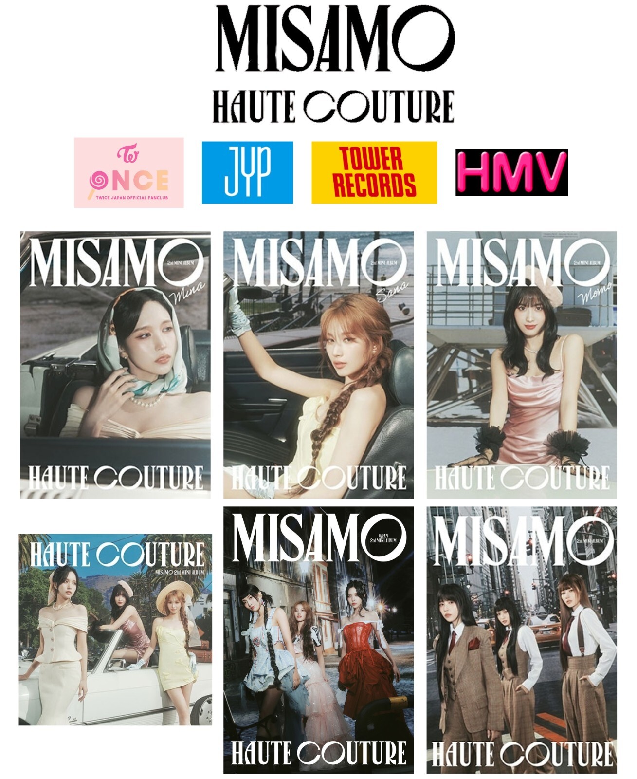 TWICE MISAMO ミサモ SSJYP 原宿 ハラカド コンプセット TWICE MISAMO ミサモ SSJYP 東京 原宿 ハラカド コンプセット , 【公式