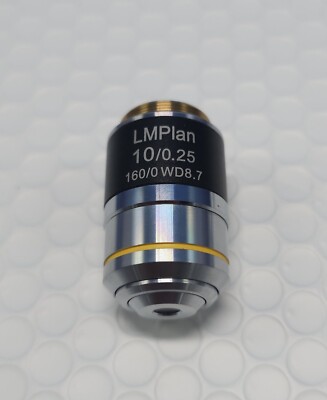 10X LWD LM PLAN CHROMATIC METALLURGICAL MICROSCOPE OBJECTIVE 