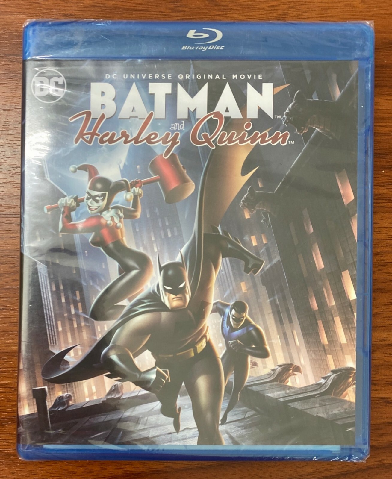 NEW SEALED BATMAN & HARLEY QUINN ( BLU-RAY MOVIE ) No Slip