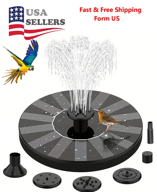 Solar Power Bird Bath Fountain Pump Upgrade 1.4W Solar Fountain