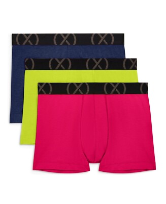 2(X)IST STRETCH NO SHOW TRUNK - 3 PACK -Boxer Brief - BRAND NEW