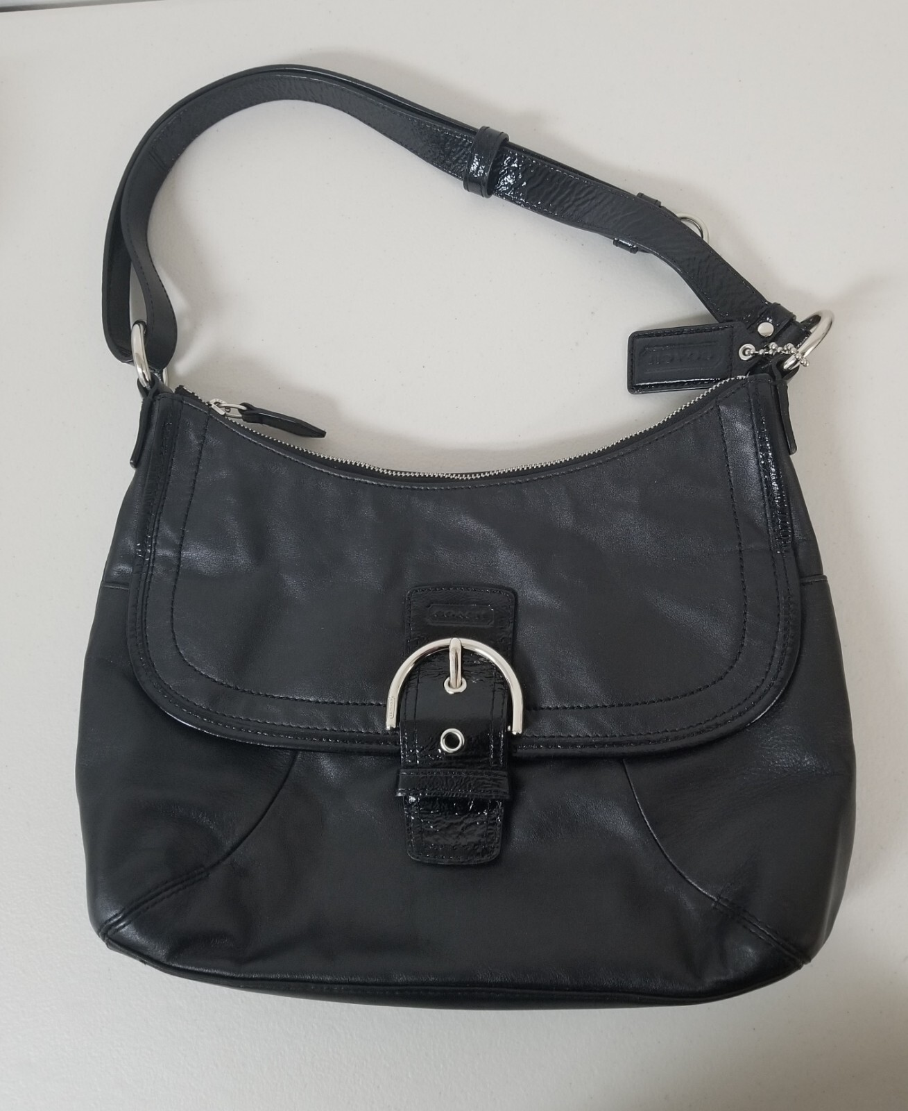 未使用級 vintage coach old black soho flap $_32.JPG?set_id=880000500F