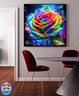 Roses Diamond Art Kits for Adults, 5D Diamond Painting for Adult Beginners, DIY Full Drill Round Gem Painting Dot Art for Adults，Home Wall Decor 13.78x13.78 Inch