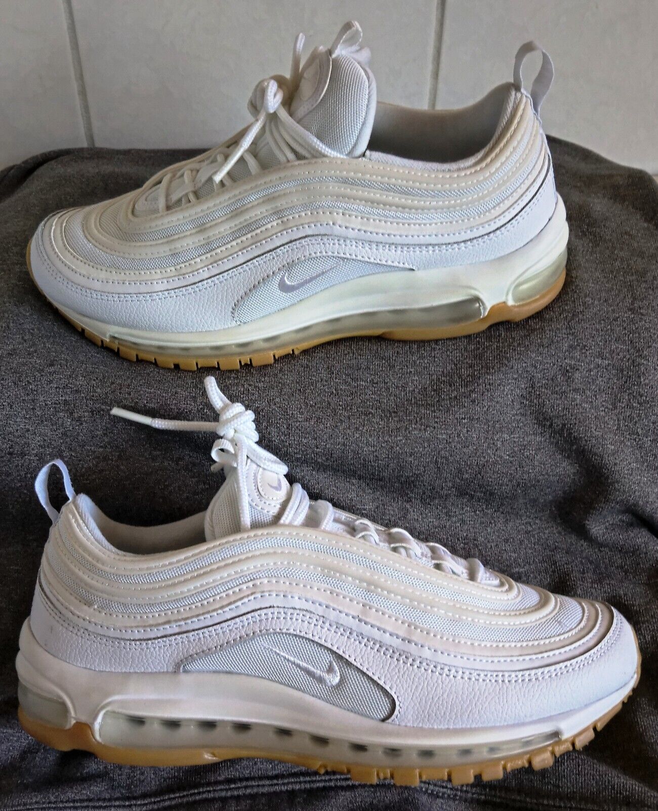 Nike Air Max 97, White Gum Light Brown, DJ2740-100, Men's Size 9 Nike Air Max 97, White Gum Light Brown, DJ2740-100, Men's Size 9