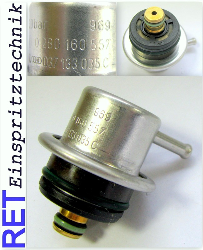 Benzindruckregler Bosch 0280160557 Vw Golf 3 Bar 037133035c Gereinigt & GeprÃ¼Ft