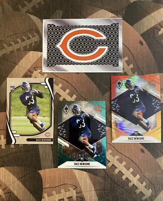 Dazz Newsome Chicago Bears 3 Card Rookie Lot