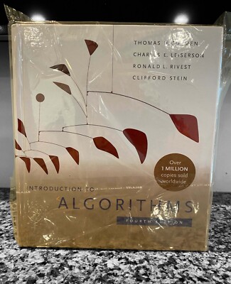 Introduction to Algorithms, Fourth Edition by Charles E. Leiserson, Thomas NEW