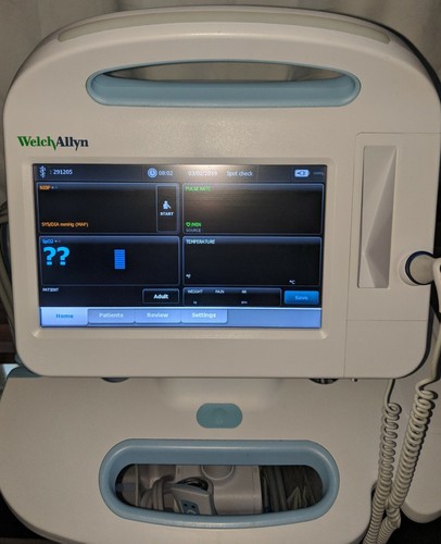 Welch-Allyn 901060 Vital Signs 6000 Series Monitor NIPB SpO2 TEMP BARCODE STAND