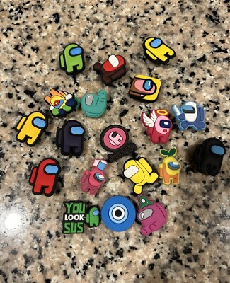 Among Us Jibbitz Croc Bracelet Charms Lot Of 18