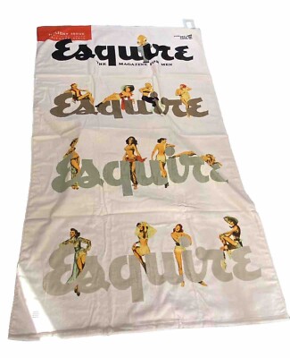 Vintage Esquire Magazine Beach Sheet Towel (40x70)