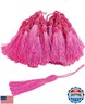 50 Pieces Tassel Bookmark with Loop,Tassels for Crafts,Decorative Tassel for Keychain Jewelry Making Curtain Blanket Graduation Decoration Wedding Favors (Hot Pink)