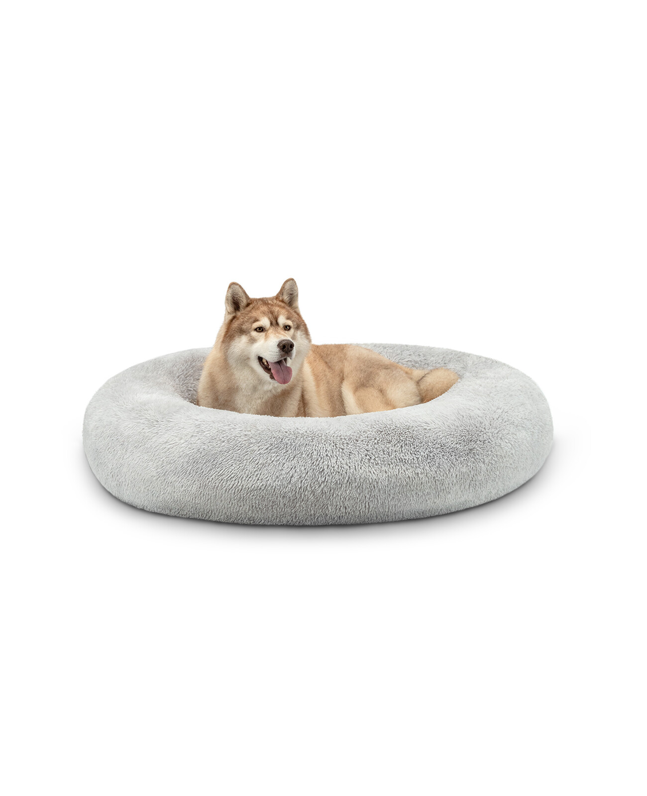 lionto Cama perros redonda cojín gatos sofá donut (4XL) 120 cm Ø