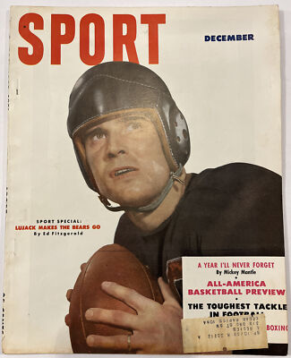 Sport Magazine 1951 December, Johnny Lujack, Chicago Bears, (B53)