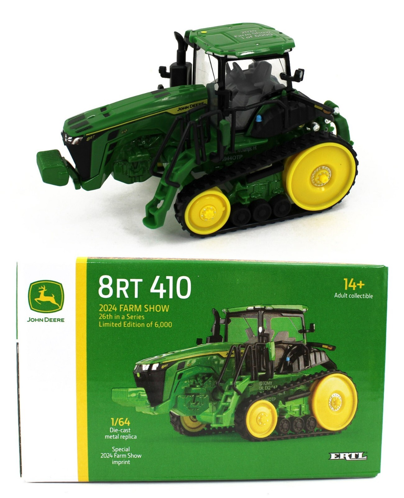お歳暮 2025 ERTL SHOW FARM 2024 1:64 *TRACKED 410 8RT Model DEERE* *JOHN ミニカー