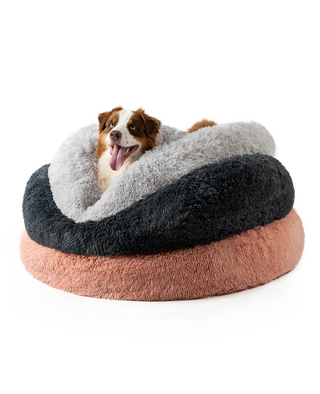 Lionto Panier Rond Chien Coussin Chat Panier Donut Choix De La Taille Et Couleur