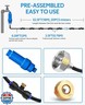 HOMENOTE Misting System with Filter, 59FT (18M) Misting Line + 20 Brass Mist Nozzles + Brass Adapter(3/4