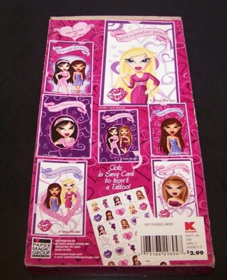 Bratz Valentines Day Cards & Glitter Tattoos 34 Count